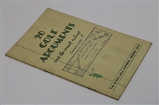 Undated '20 Golf Arguments and The Correct Rulings' Booklet by The Burke Golf Company