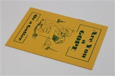 1952 'Are You A Gope Or A Golfer' Booklet