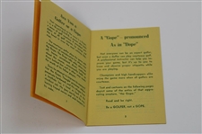 1952 'Are You A Gope Or A Golfer' Booklet