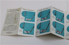 Undated 'What This Country Needs' De Luxe & Standard Models Brochure by Burke Golf Co.
