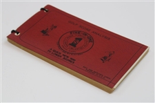 1951 'Five In One Golf Score Analysis' Booklet by E. Dyson