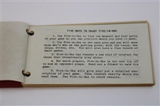 1951 'Five In One Golf Score Analysis' Booklet by E. Dyson