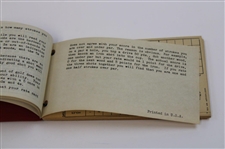 1951 'Five In One Golf Score Analysis' Booklet by E. Dyson