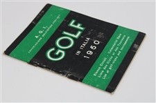 1950 'A.G.I. Associazione Golfistica Italiana' Golf In Italia Booklet