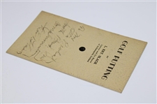 1935 'Golf Putting' Booklet by Lawyer & Ex Mayor of Indianapolis L. Ert. Slack to Otto Probst