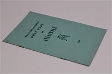 1957 'Regulations Governing Golf Play at Annandale' Golf Club Booklet