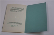 1957 'Regulations Governing Golf Play at Annandale' Golf Club Booklet