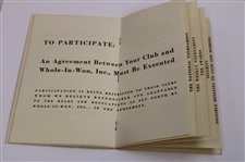 1939 'National Hole-In-One Tournament' Booklet