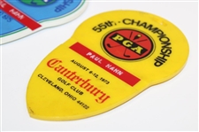 1973 & 1975 PGA Championship Contestant Bag Tags Issued to Paul Hahn - Firestone & Canterbury