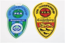 1973 & 1975 PGA Championship Contestant Bag Tags Issued to Paul Hahn - Firestone & Canterbury