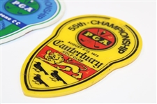 1973 & 1975 PGA Championship Contestant Bag Tags Issued to Paul Hahn - Firestone & Canterbury