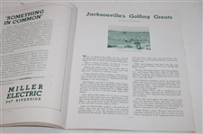 1946 Jacksonville Open Official Program - 2nd Annual - Sam Snead Winner