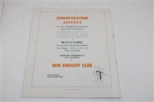 1946 Jacksonville Open Official Program - 2nd Annual - Sam Snead Winner