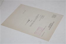 Clifford Roberts Signed 1947 Letter to Ed Dudley on Reynolds & Co. Letterhead - Oct 16 JSA ALOA