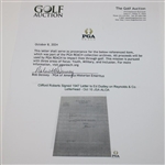 Clifford Roberts Signed 1947 Letter to Ed Dudley on Reynolds & Co. Letterhead - Oct 16 JSA ALOA