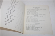 1934-1986 The Masters Tournament Scoring Records and Statistics Booklet