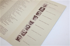 1964 Golf Magazine Awards Dinner Memento Program - Nicklaus (Driver), Palmer (Long Irons) & others