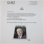 1966 'Georgia Golf' Magazine with Bobby Jones Cover - April - Vol 1 Number 2