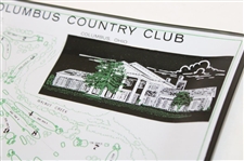 1964 PGA Championship at Columbus Country Club Commemorative Glass Plate/Tray