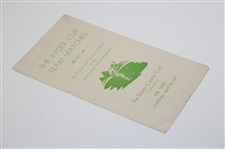1931 The Ryder Cup Team Matches at Scioto Country Club Info Booklet