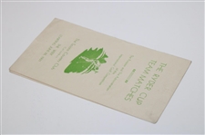 1931 The Ryder Cup Team Matches at Scioto Country Club Info Booklet