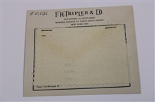 1935 Ryder Cup at Ridgewood CC F.R. Tripler & Co. Clothing Samples for PGA's Jacobus