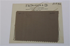 1935 Ryder Cup at Ridgewood CC F.R. Tripler & Co. Clothing Samples for PGA's Jacobus