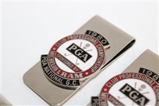 Six (6) 1980 PGA of America Club Professional Championship at PGA National GC Clips/Badges