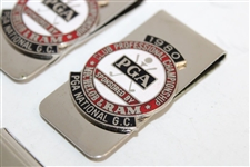 Six (6) 1980 PGA of America Club Professional Championship at PGA National GC Clips/Badges