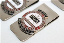 Six (6) 1980 PGA of America Club Professional Championship at PGA National GC Clips/Badges
