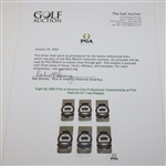 Six (6) 1980 PGA of America Club Professional Championship at PGA National GC Clips/Badges