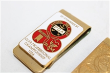 Two (2) 1984 PGA Championship at National Golf Club Money Clips