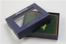 2024 Masters Tournament Logo Berckmans Place Green Hand-Stitched Needlepoint Wallet in Original Box 