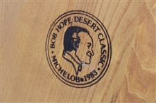 1983 Bob Hope Desert Classic Sponsored by Michelob Circular Wood Tray/Board