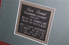 Sam Snead Signed Augusta National Golf Club Masters Scorecard w/Framed Photo Presentation JSA ALOA