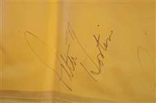 Nantz, McCord, Wadkins, Feherty & CBS Sports Masters Broadcast Team Signed Large Banner JSA ALOA
