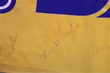 Nantz, McCord, Wadkins, Feherty & CBS Sports Masters Broadcast Team Signed Large Banner JSA ALOA