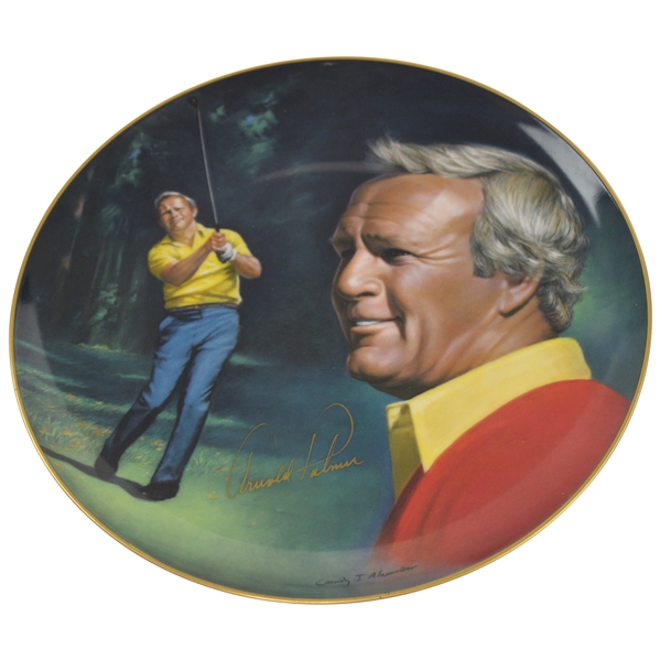 Arnold Palmer Signed 1983 Athlete of the Decade Cassidy Alexander Plate JSA ALOA
