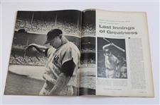 Mickey Mantle Signed 1965 LIFE Magazine 'Mantles Misery' - July 30th JSA ALOA