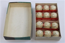 George Archer Signed 3x5 Card w/1960 Wilson 'George Archer' Medalist Golf Balls Box w/Balls JSA ALOA