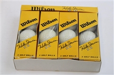Hale Irwin Signed Cut Card w/1970 Wilson 'Hale Irwin' X K Golf Balls Box w/Balls JSA ALOA