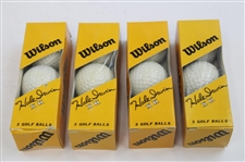 Hale Irwin Signed Cut Card w/1970 Wilson 'Hale Irwin' X K Golf Balls Box w/Balls JSA ALOA