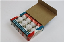 Bob Goalby Signed 3x5 Card w/1962 Spalding 'Bob Goalby' Signatures Golf Balls Box w/Balls JSA ALOA