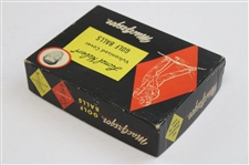 Lionel Hebert Signed 3x5 Card w/c.1960 MacGregor 'Lionel Hebert' Vulcanized Golf Balls Box w/Balls JSA ALOA