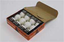 Al Geiberger Signed Cut Card w/1962 Spalding 'Al Geiberger' Extra Durable Golf Balls Box w/Balls JSA ALOA
