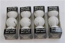 Al Geiberger Signed Cut Card w/1962 Spalding 'Al Geiberger' Extra Durable Golf Balls Box w/Balls JSA ALOA