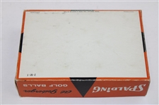 Al Geiberger Signed Cut Card w/1962 Spalding 'Al Geiberger' Extra Durable Golf Balls Box w/Balls JSA ALOA