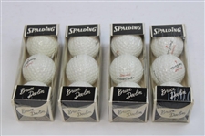 Bruce Devlin Signed Cut Card w/1962 Spalding 'Bruce Devlin' Liquid Center Golf Balls Box w/Balls JSA ALOA