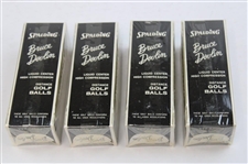 Bruce Devlin Signed Cut Card w/1962 Spalding 'Bruce Devlin' Liquid Center Golf Balls Box w/Balls JSA ALOA