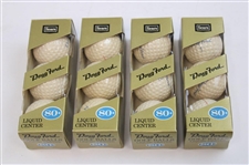 Doug Ford Signed 3x5 Card w/1960 Sears 'Doug Ford' Liquid Center Golf Balls Box w/Balls JSA ALOA